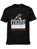 More Cricket Less Stress Graphic Tee