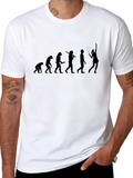 Evolution of Tennis Black T-Shirt
