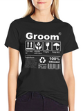 Groom T-Shirt - Funny Organic Husband Wedding