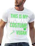 Vegan Human Costume Graphic T-Shirt