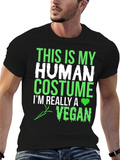 Vegan Human Costume Graphic T-Shirt