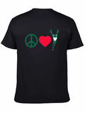Peace Love Frog T-Shirt - Black