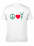 Peace Love Frog T-Shirt - Black