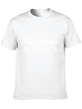 Walking Nuisance Graphic Tee - Black
