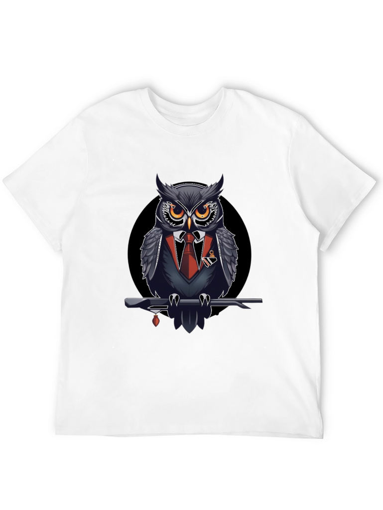 Owl in Suit Graphic Tee