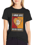 I Have BTC In My Heart T-Shirt Bitcoin Crypto