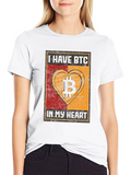 I Have BTC In My Heart T-Shirt Bitcoin Crypto