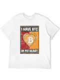 I Have BTC In My Heart T-Shirt Bitcoin Crypto