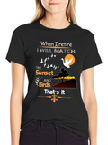 Retirement Sunset & Birds T-Shirt