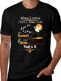 Retirement Sunset & Birds T-Shirt