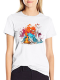 Camping Vibes Graphic Tee - Beach Campfire T-Shirt