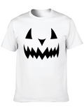 Halloween Pumpkin Face Black T-Shirt