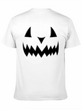 Halloween Pumpkin Face Black T-Shirt