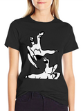 Clawing Hand Graphic Print Black T-Shirt