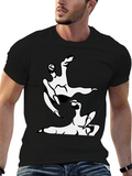 Clawing Hand Graphic Print Black T-Shirt