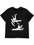 Clawing Hand Graphic Print Black T-Shirt
