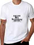Broadway Lyrics Graphic T-Shirt - Black