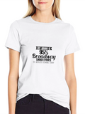 Broadway Lyrics Graphic T-Shirt - Black