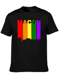 Rainbow Macon Skyline Black T-Shirt