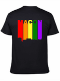 Rainbow Macon Skyline Black T-Shirt