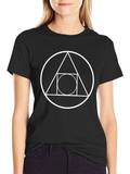 Geometric Symbol T-Shirt - Black