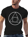 Geometric Symbol T-Shirt - Black