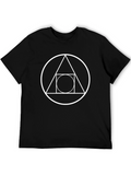 Geometric Symbol T-Shirt - Black