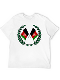 Graphic Tee with Afghanistan Flag Design