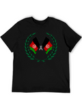 Graphic Tee with Afghanistan Flag Design