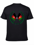 Graphic Tee with Afghanistan Flag Design