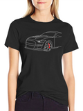 Car Graphic Black T-Shirt