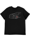 Car Graphic Black T-Shirt