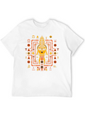 Unique Graphic Tee - Tribal Art Style