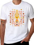 Unique Graphic Tee - Tribal Art Style