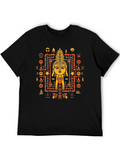 Unique Graphic Tee - Tribal Art Style