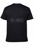 Hor Landed Black Graphic Tee