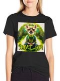 Zen Chihuahua T-Shirt - Shut Up! Design