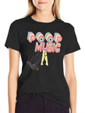 Poop Music Graphic T-Shirt