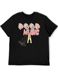 Poop Music Graphic T-Shirt