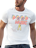 Poop Music Graphic T-Shirt