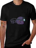 Lets Ride Graphic Tee - Motorcycle Helmet T-Shirt