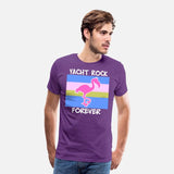 Yacht Rock Forever T-Shirt 80s Style flamingo
