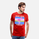 Yacht Rock Forever T-Shirt 80s Style flamingo