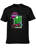 Funky Table Tennis Graphic Tee - Ping Pong Style!