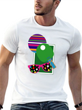 Funky Table Tennis Graphic Tee - Ping Pong Style!