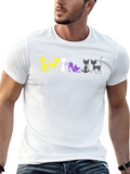 Non-Binary Pride Cats T-Shirt