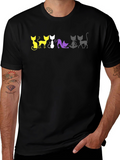 Non-Binary Pride Cats T-Shirt