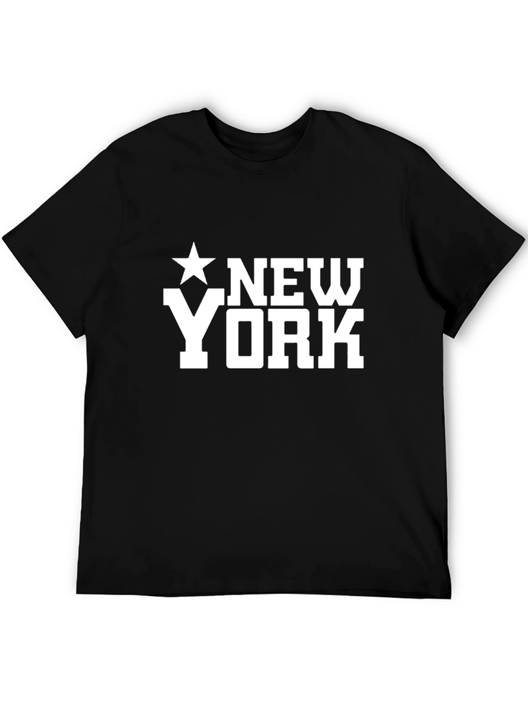 New York Star Graphic Black T-Shirt