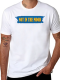 Not In The Mood Black Graphic T-Shirt