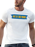 Not In The Mood Black Graphic T-Shirt